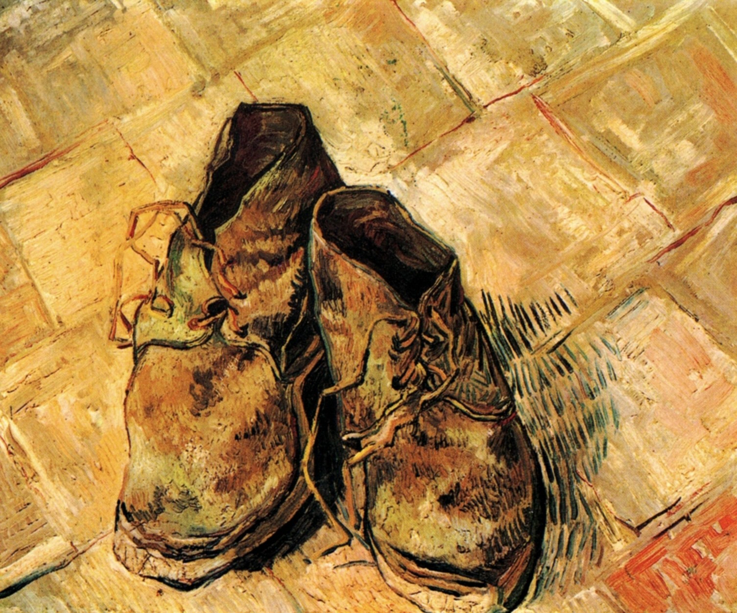 Картина Ван Гога Пара ботинок 1888